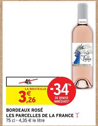 bordeaux rosé les parcelles de la france