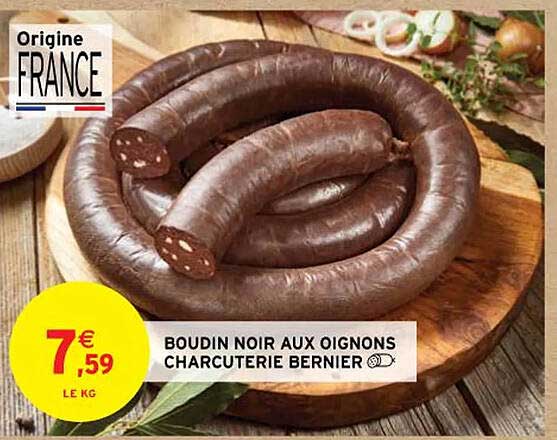 Boudin Noir Aux Oignons Charcuterie Bernier