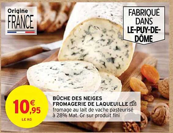 Bûche Des Neiges Fromagerie De Laqueille