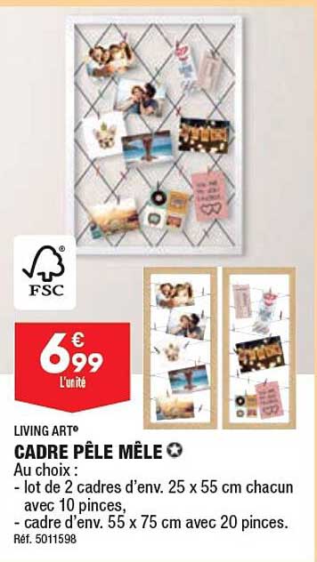 cadre pêle mêle living art