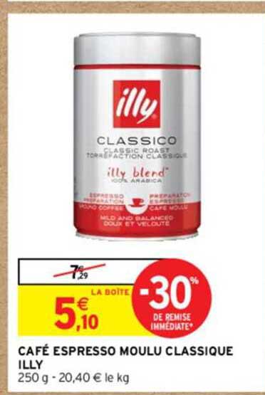 Café Espresso Moulu Classique Illy