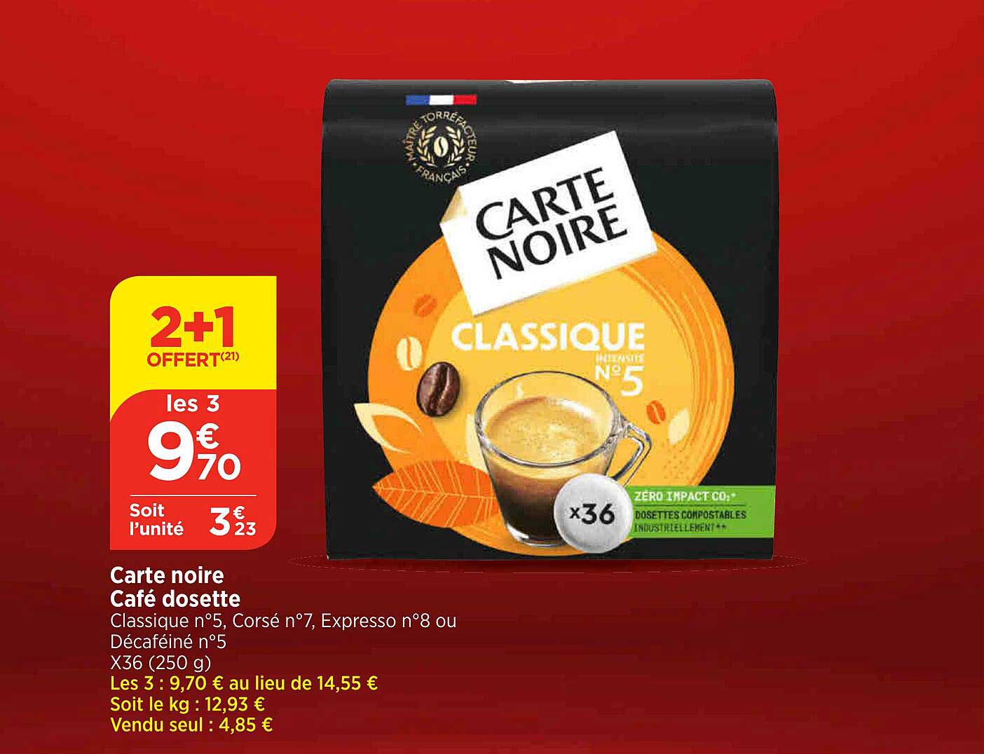 Carte Noire Café Dosette