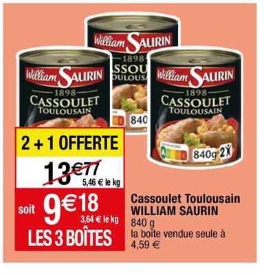 cassoulet toulousain william saurin