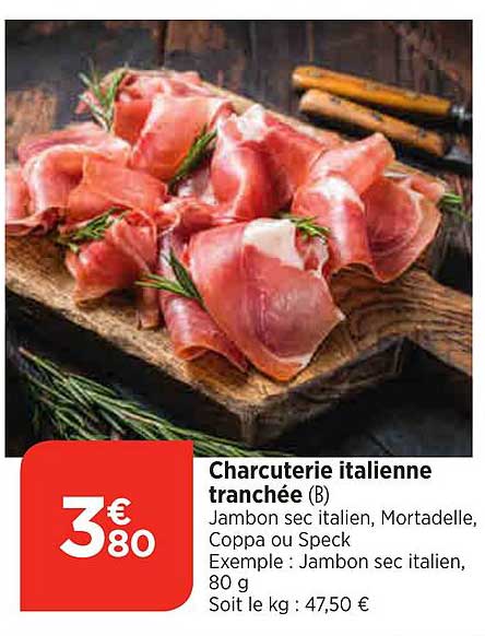 Charcuterie Italienne Tranchée