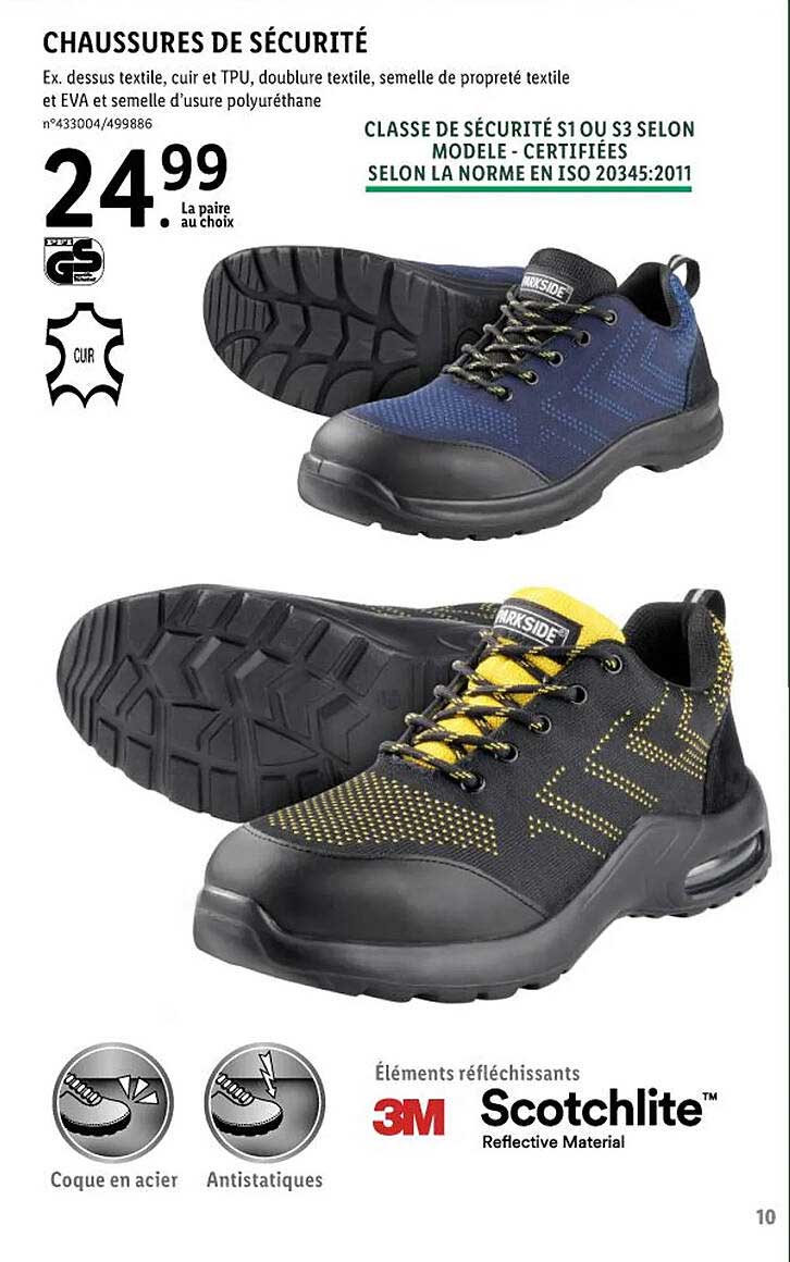 Chaussures De Sécurité Parkside