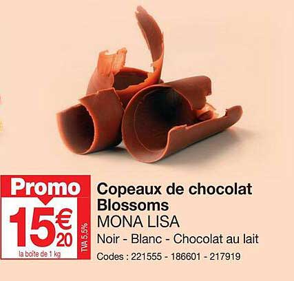 copeaux de chocolat blossoms mona lisa
