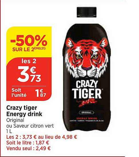 crazy tiger energy drink