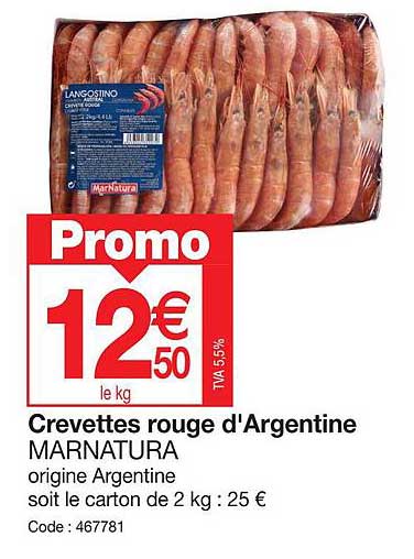 crevettes rouge d'argentine marnatura