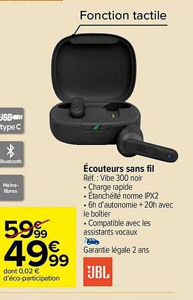 écouteurs Sans Fil Jbl