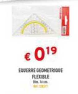 équerre géométrique flexible