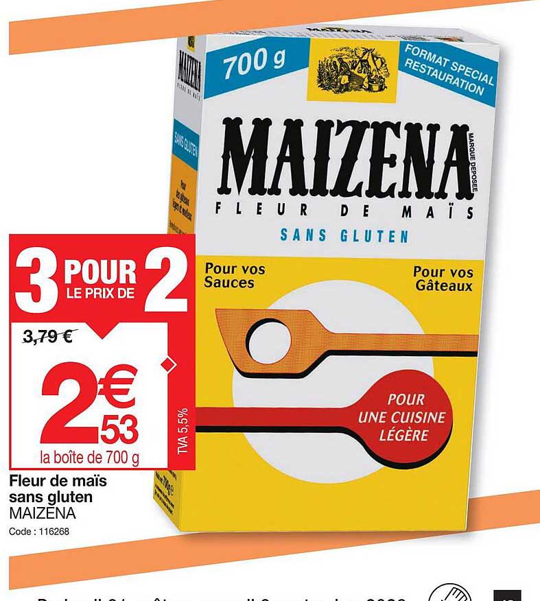 Fleur De Maïs Sans Gluten Maizena