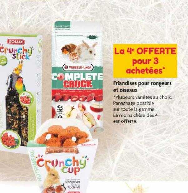 friandises pour rongeurs et oiseaux