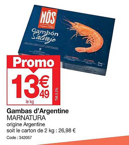 gambas d'argentine marnatura