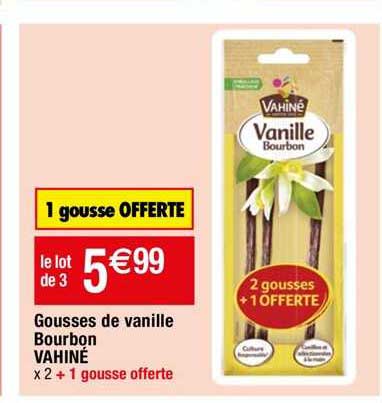 gousses de vanille bourbon vahiné