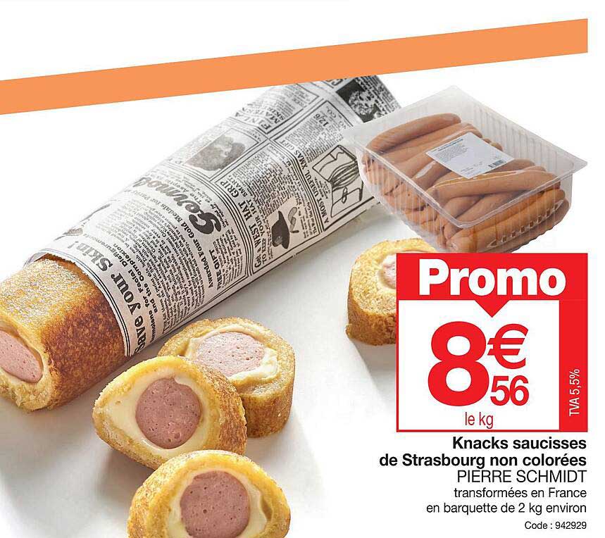 knacks saucisses de strasbourg non colorées pierre schmidt