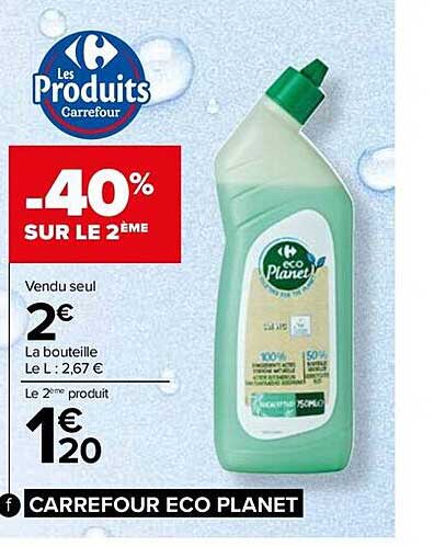 la bouteille carrefour éco planet