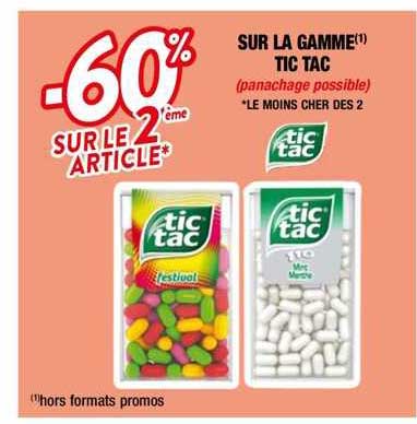 la gamme tic tac