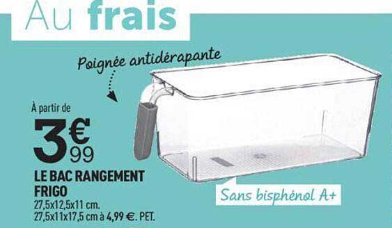 Le Bac Rangement Frigo