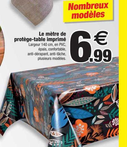 Le Mètre De Protège-table Imprimé