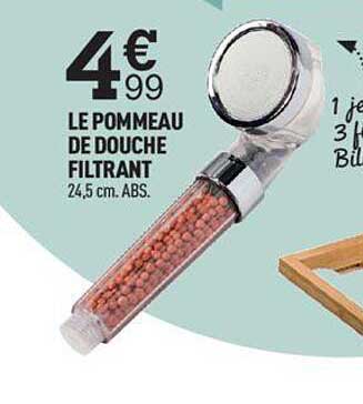 le pommeau de douche filtrant
