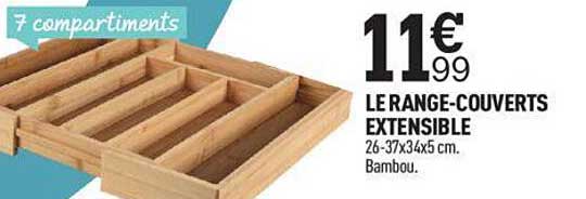 le range-couverts extensible