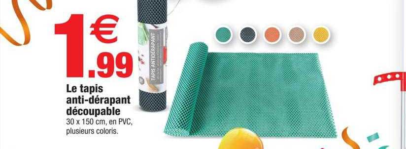 le tapis anti-dérapant découpable