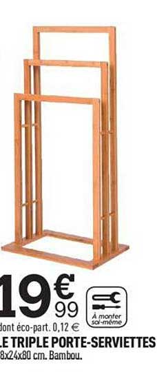 le triple porte-serviettes