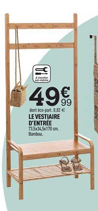 le vestiaire d'entrée