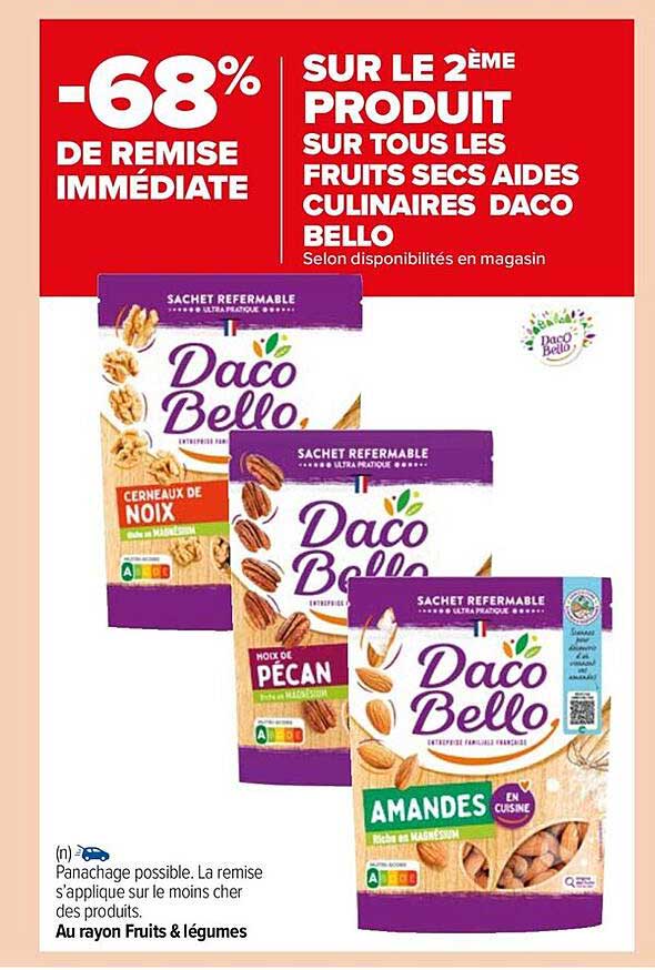 les fruits secs aides culinaires daco bello
