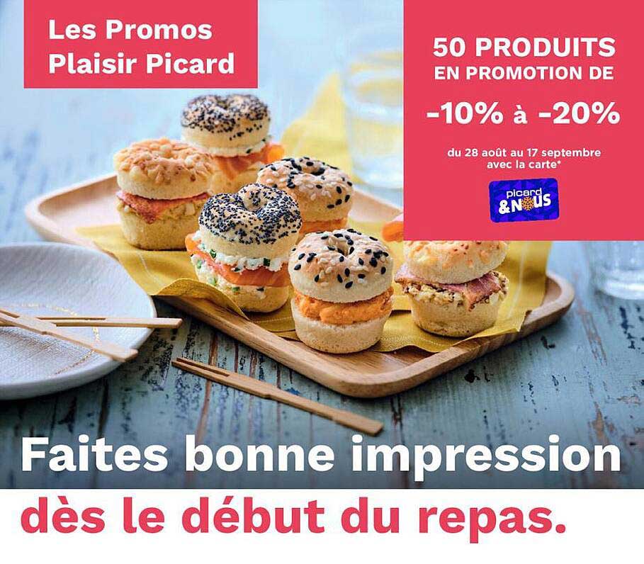 les promos plaisir picard, 50 produits en promotion