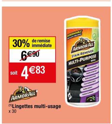 lingettes multi-usage armor all