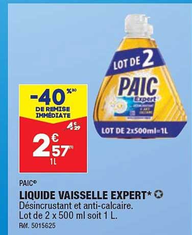 Liquide Vaisselle Expert Paic