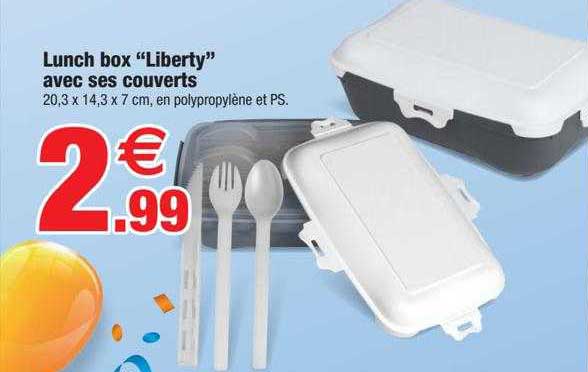 lunch box "liberty" avec ses couverts