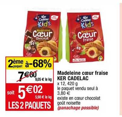 madeleine cœur fraise ker cadelac