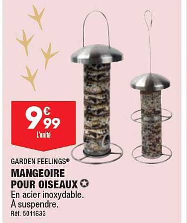 mangeoire pour oiseaux garden feelings