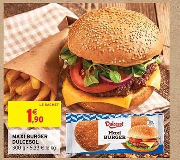 Maxi Burger Dulcesol