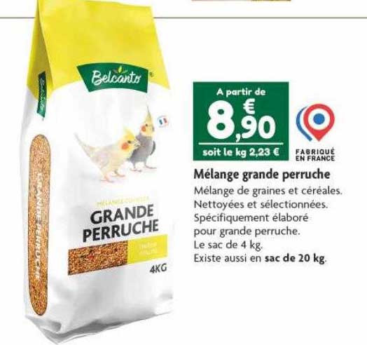 mélange grande perruche belcanto