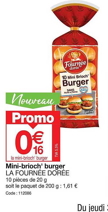 mini-brioch' burger la fournée dorée