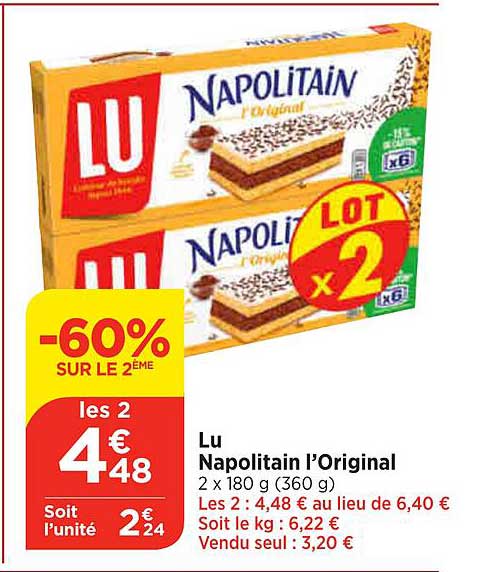 Napolitain L'original Lu