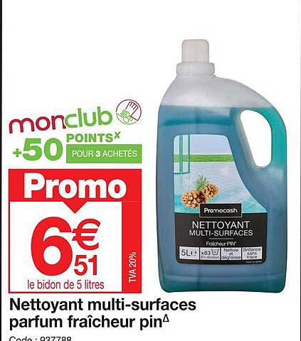 nettoyant multi-surfaces parfum fraîcheur pin