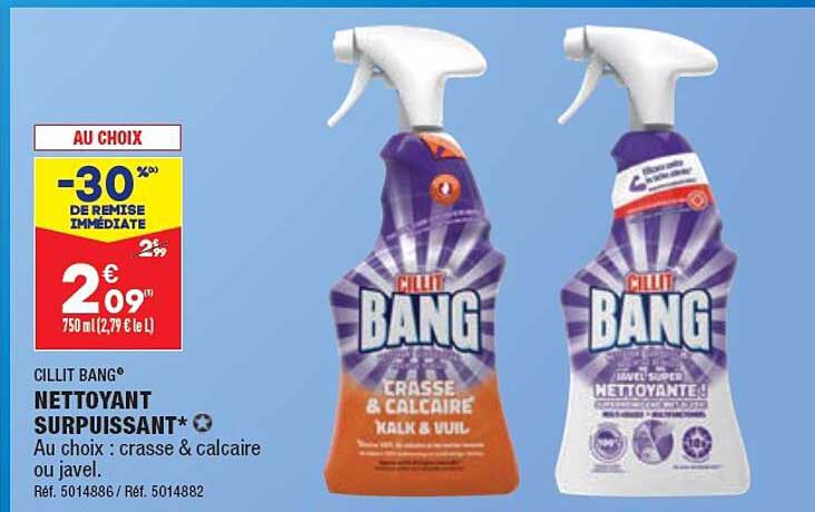 nettoyant surpuissant cillit bang