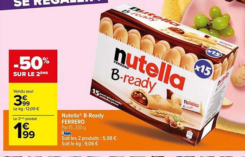nutella b-ready ferrero
