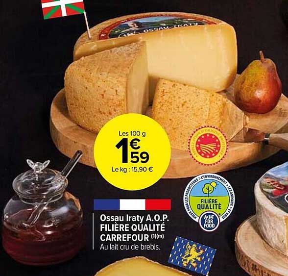 ossau iraty a.o.p. filière qualité carrefour