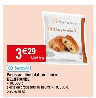 Pains Au Chocolat Au Beurre Délifrance