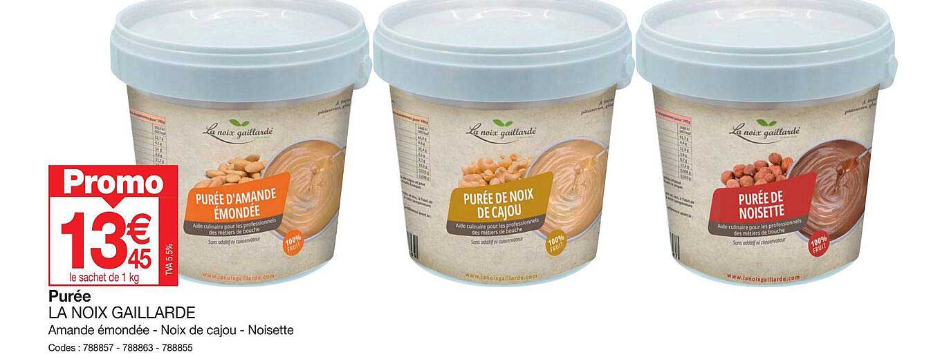 purée la noix gaillarde