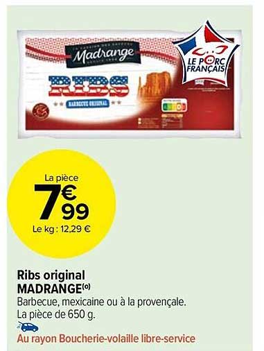 Ribs Original Madrange