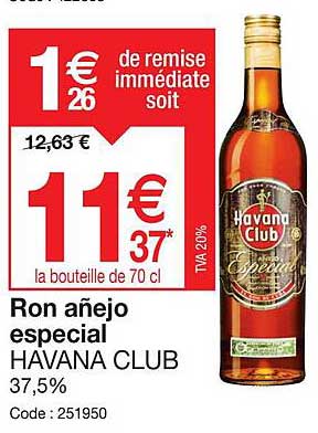 ron añejo especial havana club