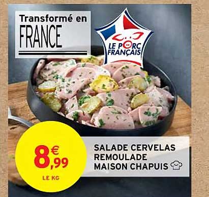Salade Cervelas Remoulade Maison Chapuis