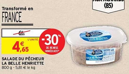 Salade Du Pêcheur La Belle Henriette