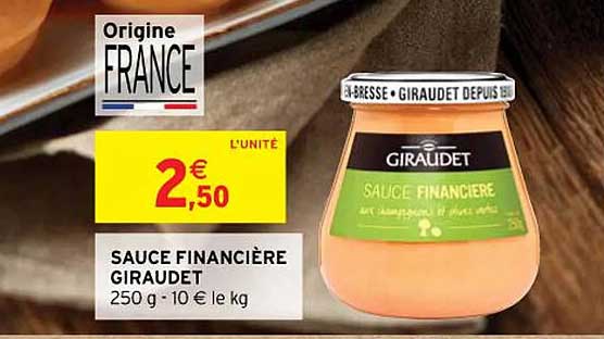 sauce financière giraudet